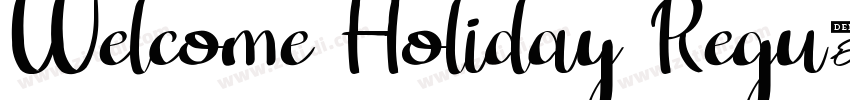 Welcome Holiday Regu字体转换